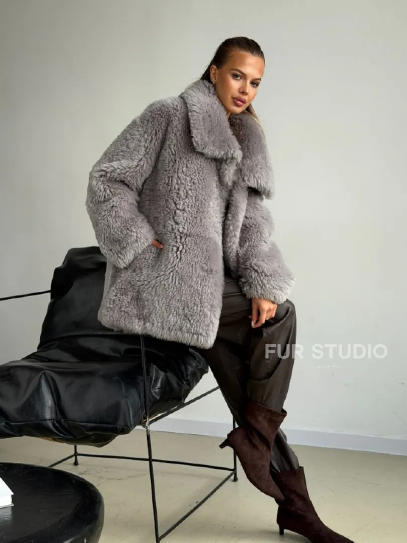 Полушубок из овчины - фото 9