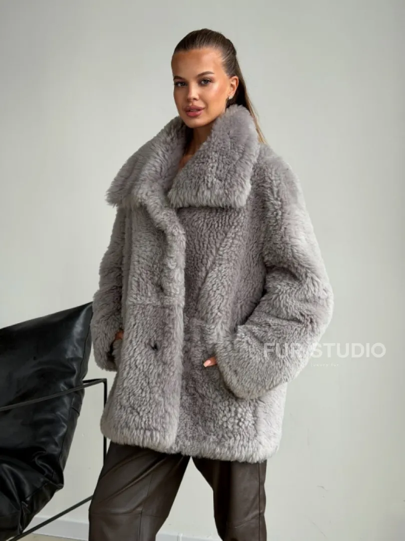 Полушубок из овчины - фото 10