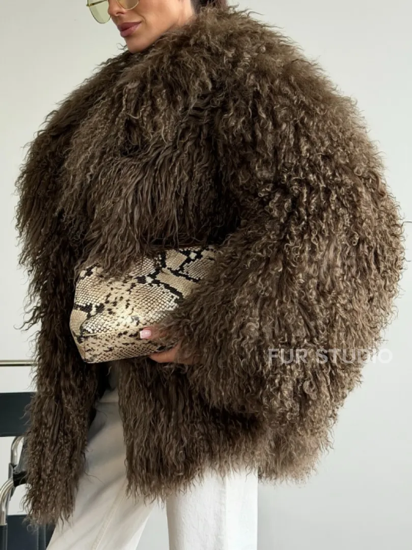 Шуба из лама 102609