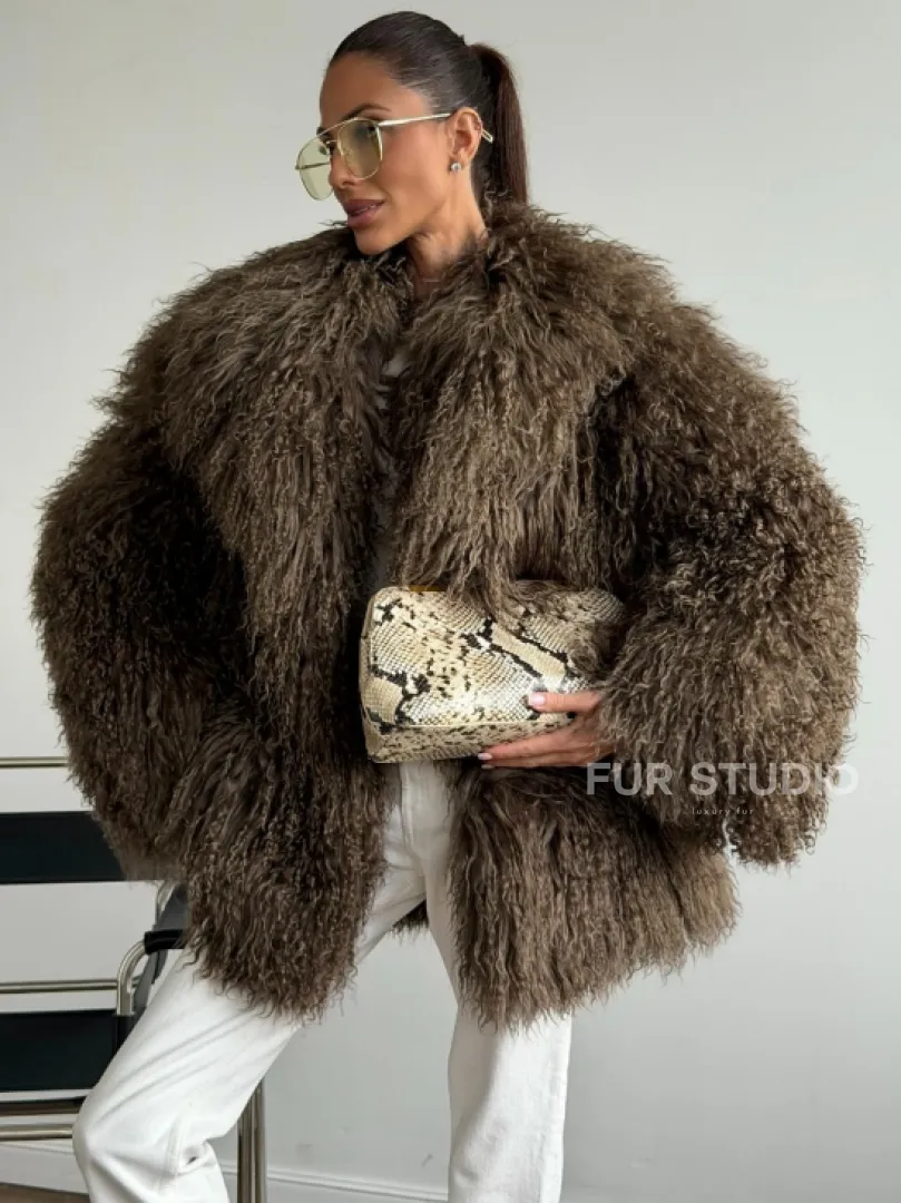 Шуба из лама 102609