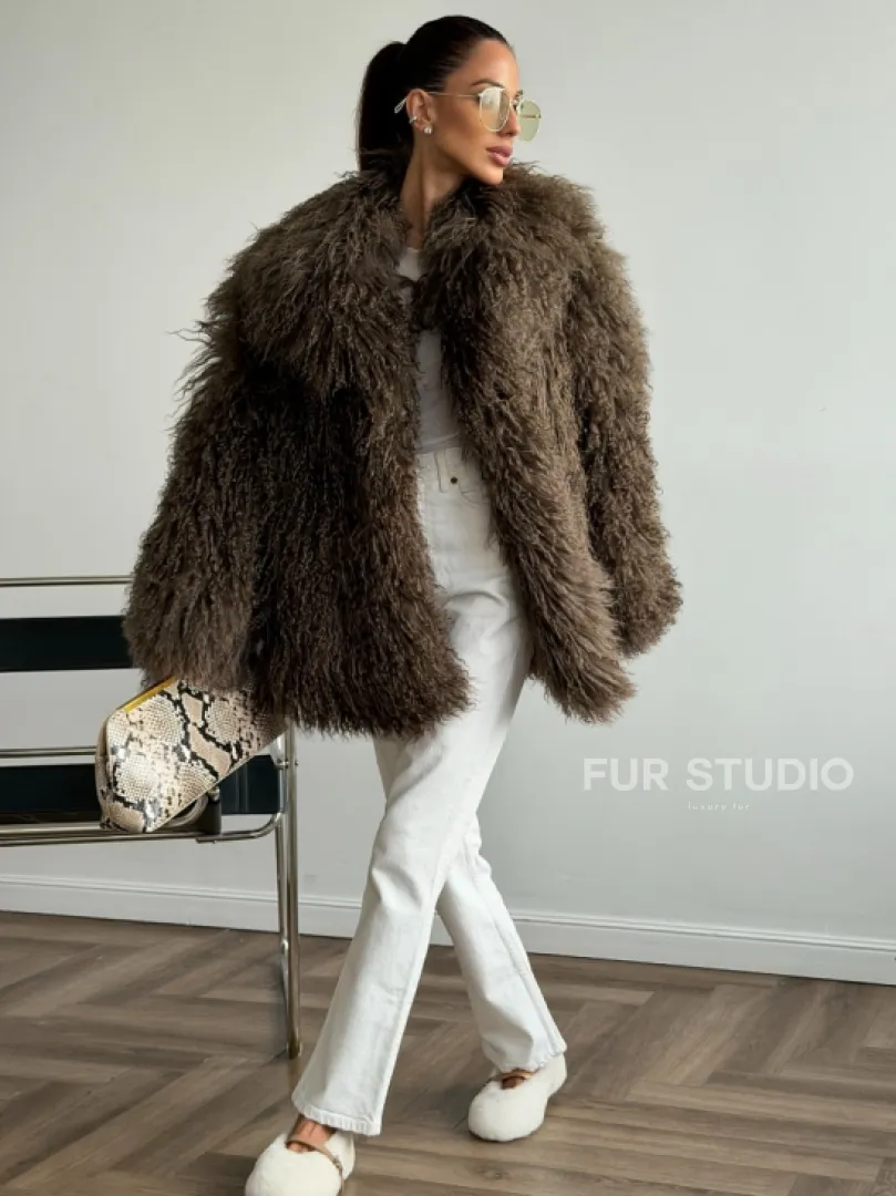 Шуба из лама 102609