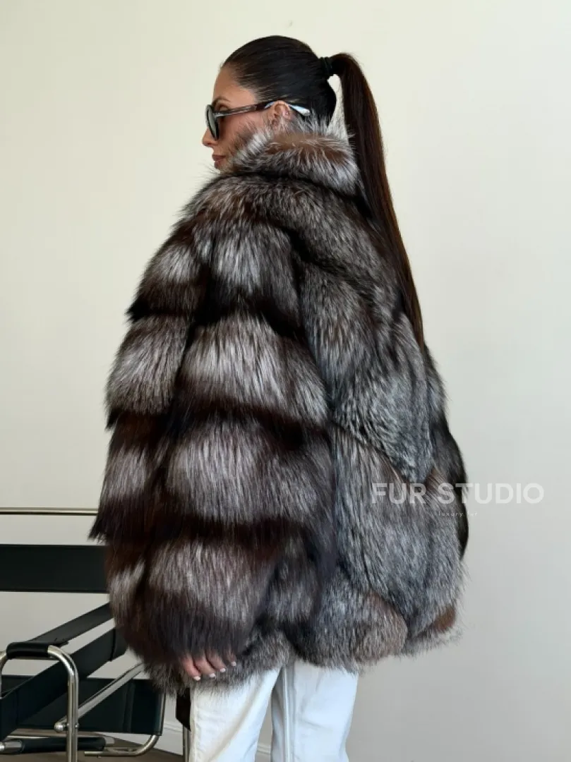 Шуба из лисы - летучая мышь - фото 5