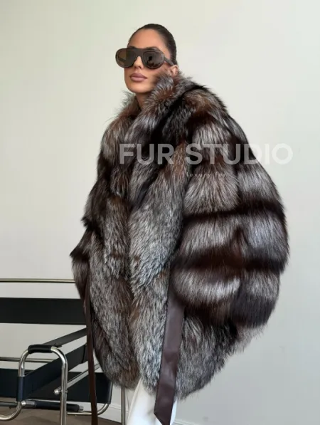 Шуба из лисы - летучая мышь - фото 6