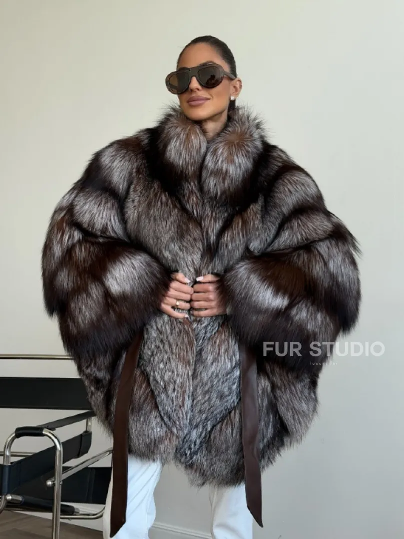 Шуба из лисы - летучая мышь - фото 10