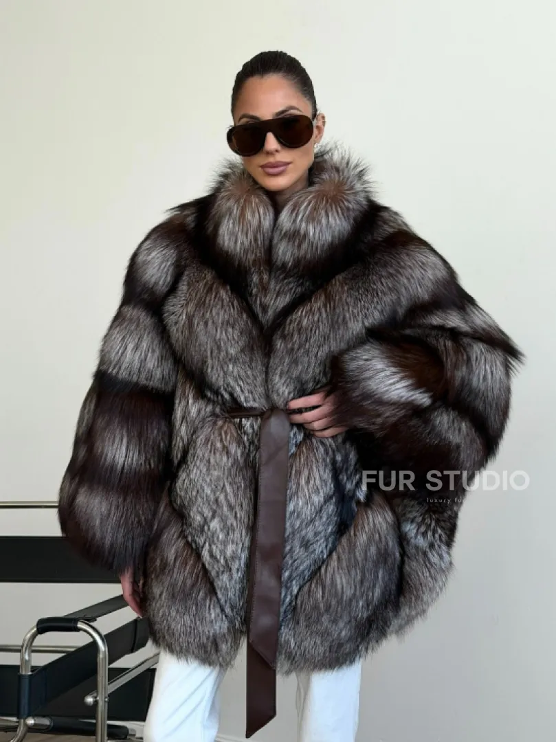 Шуба из лисы - летучая мышь - фото 11