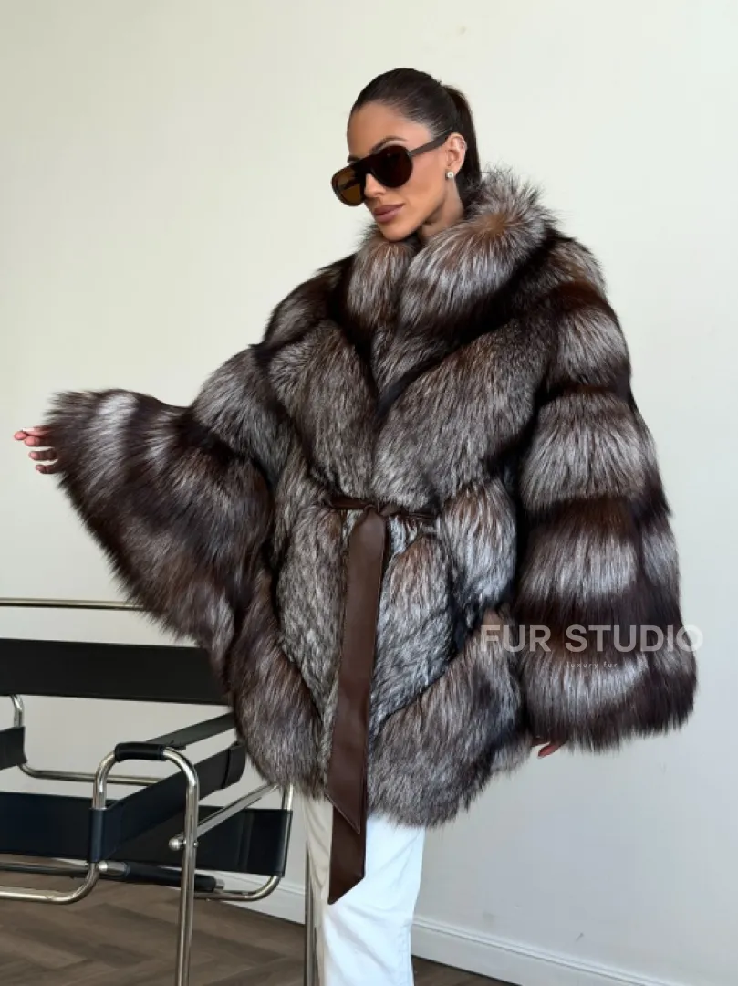 Шуба из лисы - летучая мышь - фото 12