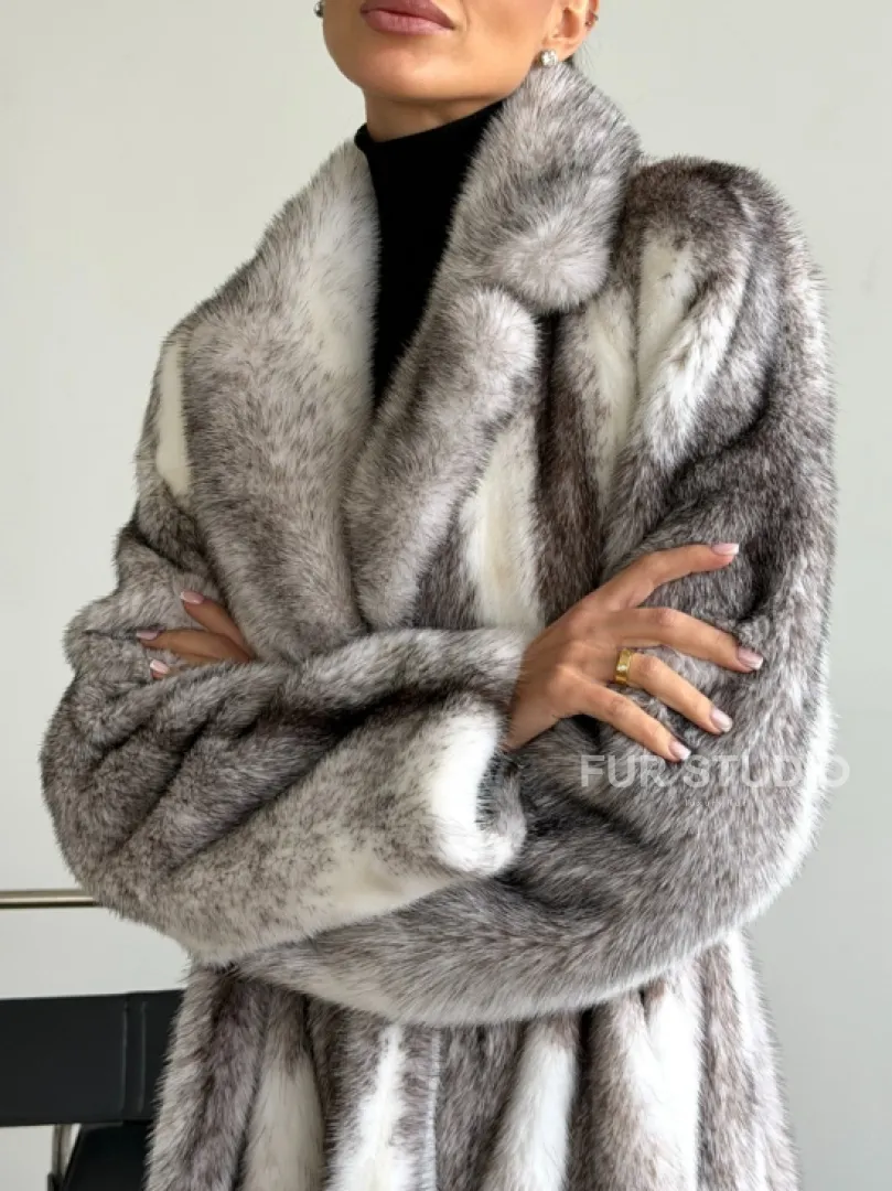 Шуба норковая - крестовка - фото 1