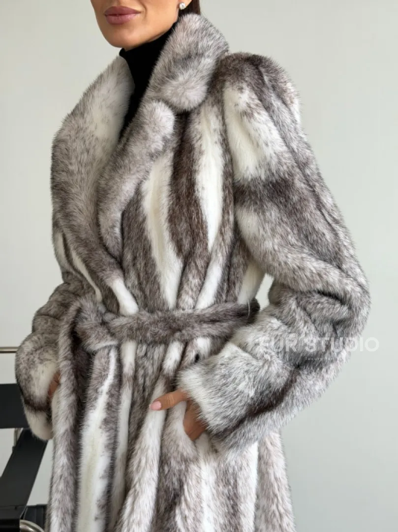 Шуба норковая - крестовка - фото 2