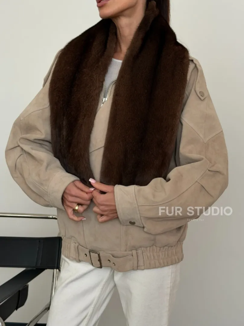 Шарф из меха норки - фото 3