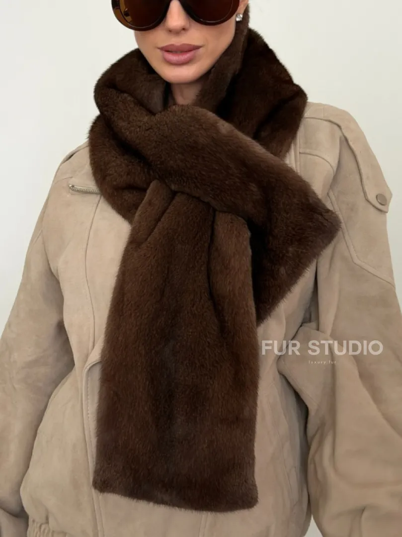 Шарф из меха норки