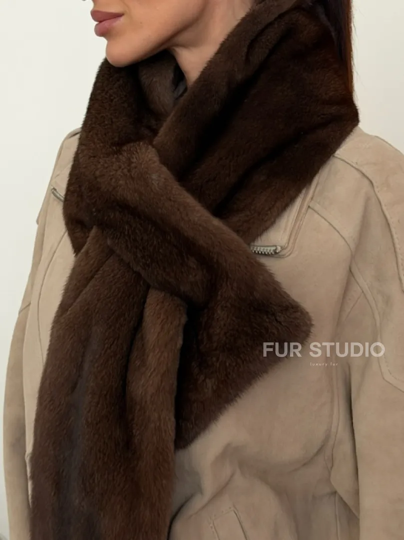 Шарф из меха норки