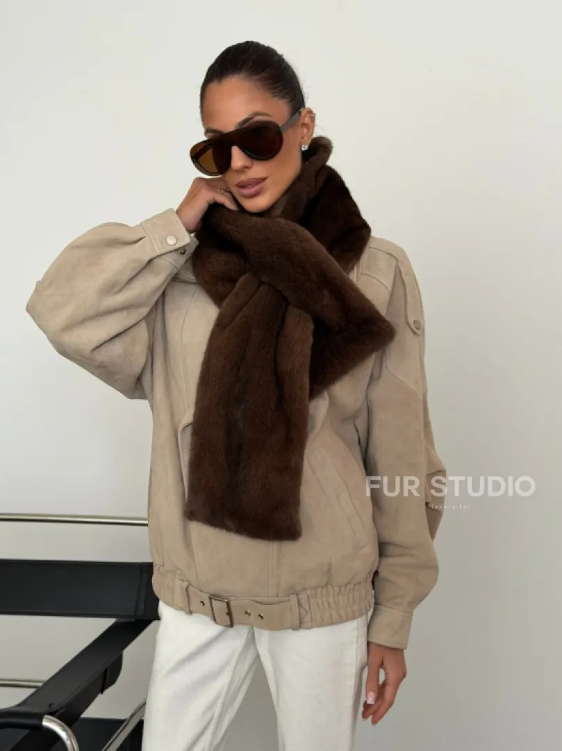 Шарф из меха норки - фото 10