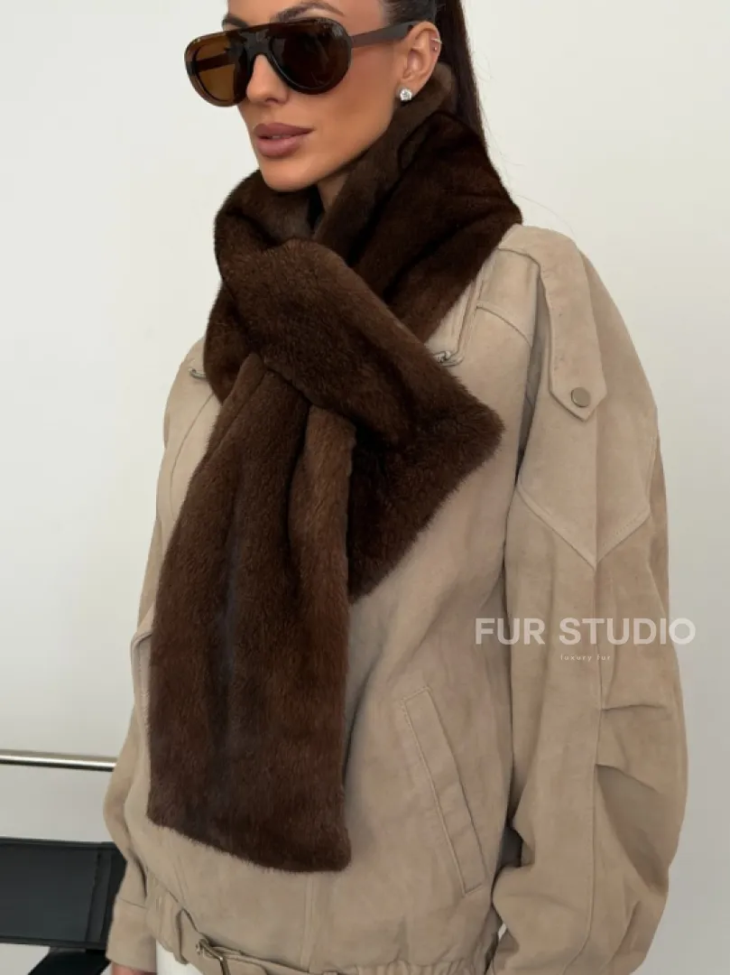 Шарф из меха норки