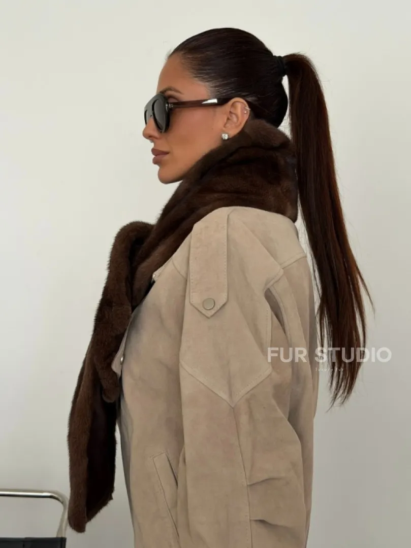 Шарф из меха норки - фото 9