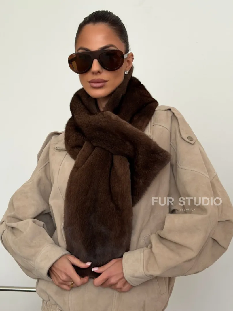 Шарф из меха норки