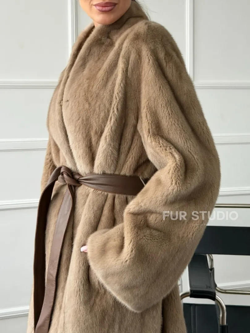 Норковое меховое пальто для женщин