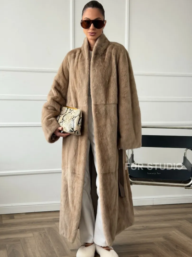 Норковое меховое пальто для женщин - фото 7