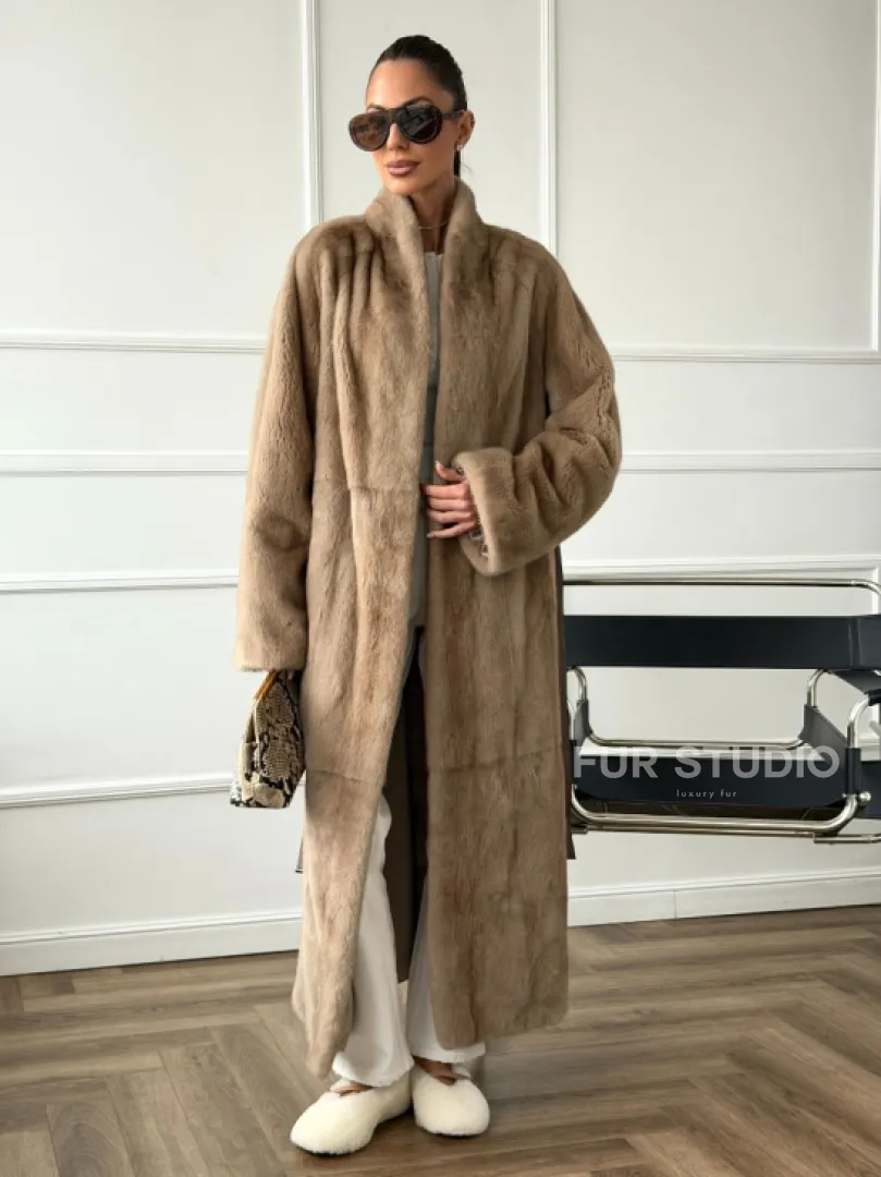 Норковое меховое пальто для женщин - фото 12