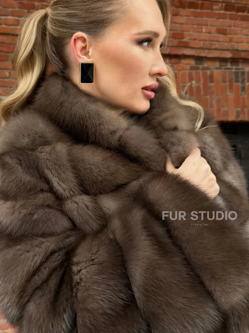 Меховой жакет из куницы - фото 2