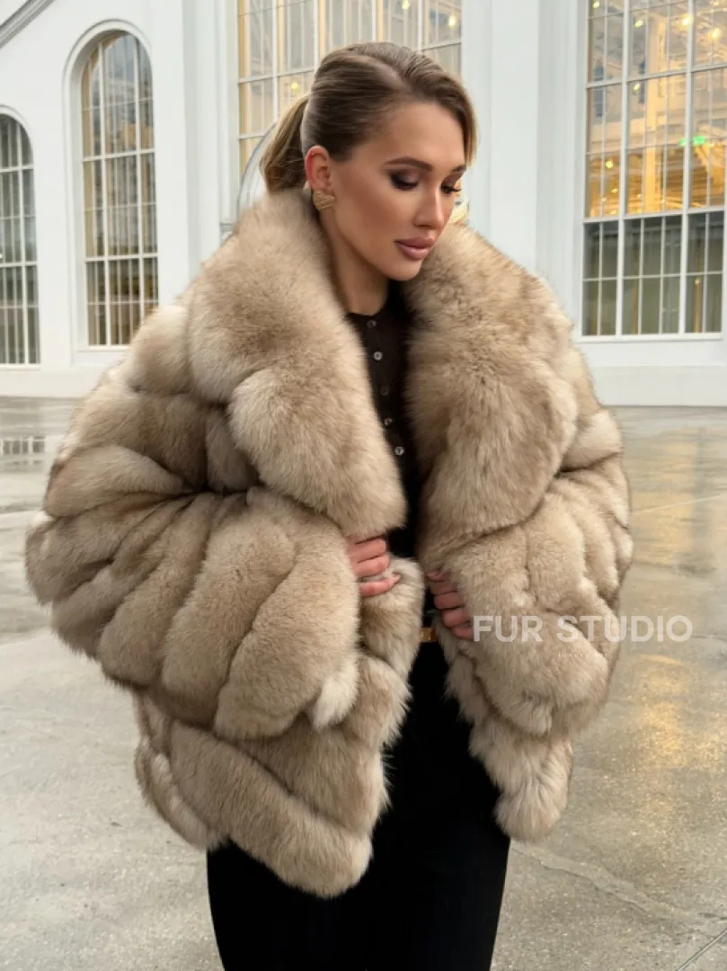 Шуба из песца под куницу - фото 9