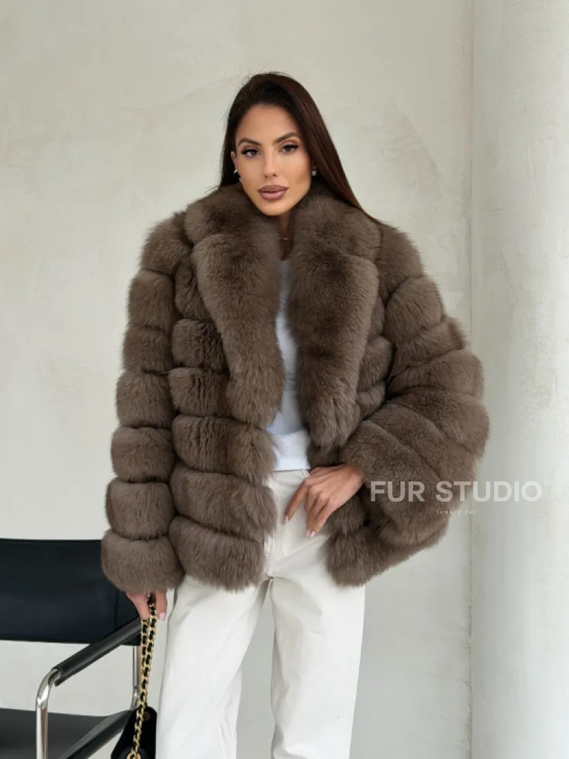 Шуба под соболь из песца - фото 9