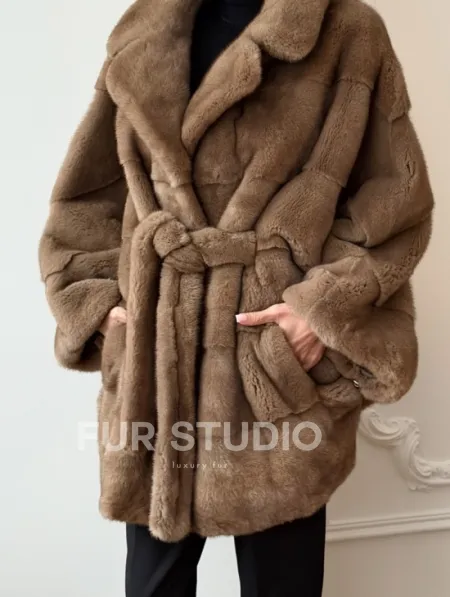 Норка пастель английский воротник летучая мышь - фото 3