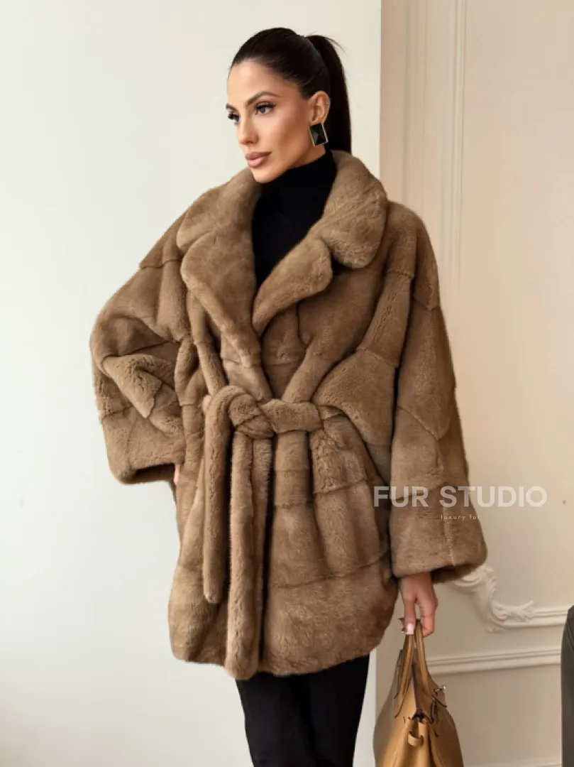 Норка пастель английский воротник летучая мышь - фото 9