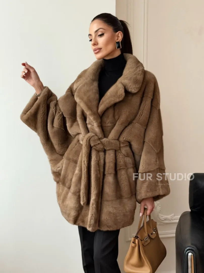 Норка пастель английский воротник летучая мышь - фото 8