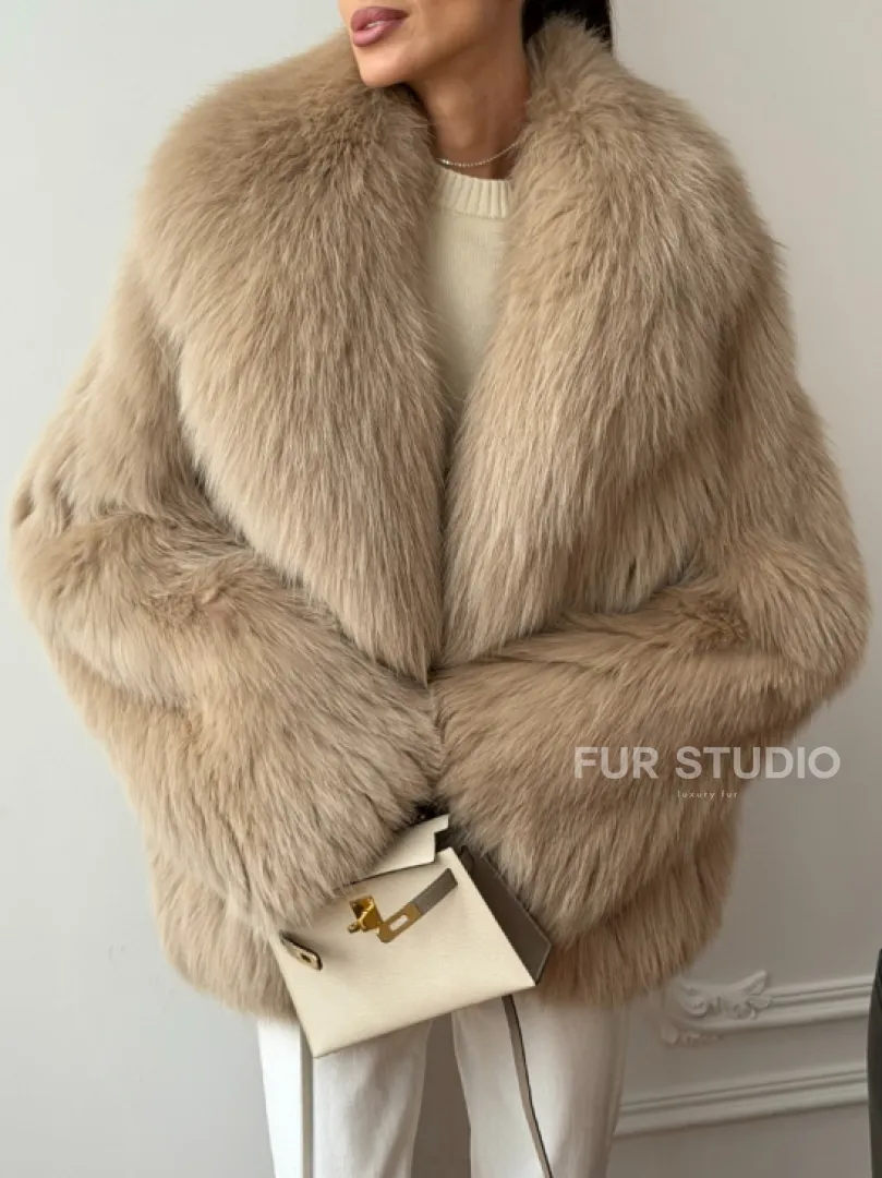 Шуба из лисы в росшив - фото 2