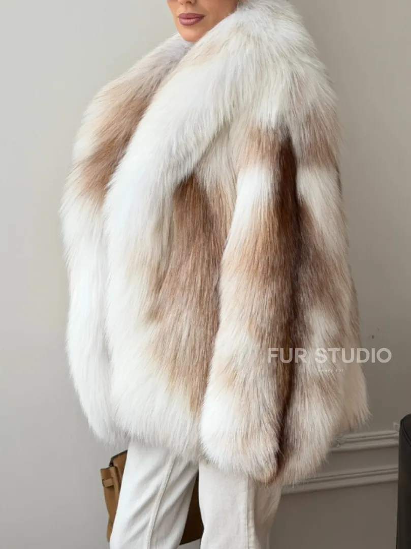 Шуба из меха Marble fox PREMIUM COLLECTION - фото 3