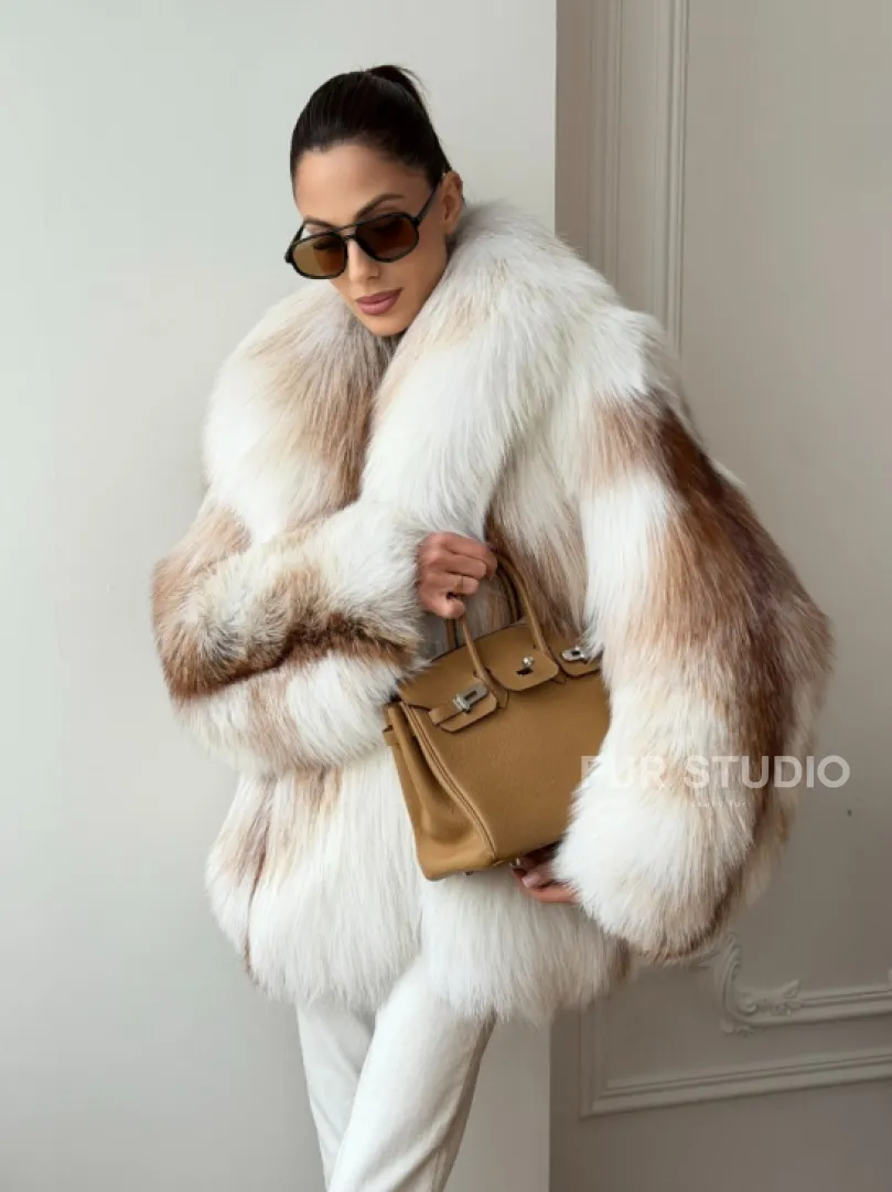 Шуба из меха Marble fox PREMIUM COLLECTION - фото 11