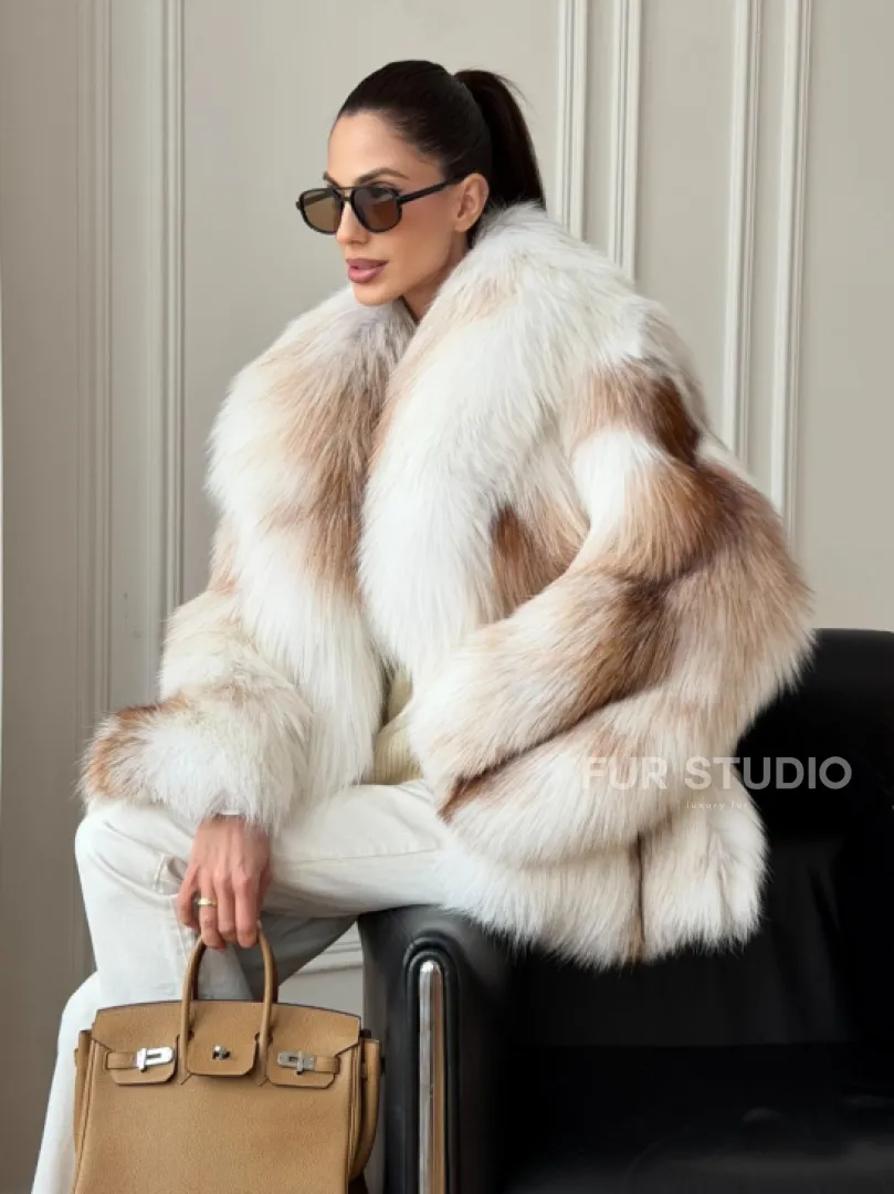 Шуба из меха Marble fox PREMIUM COLLECTION - фото 8