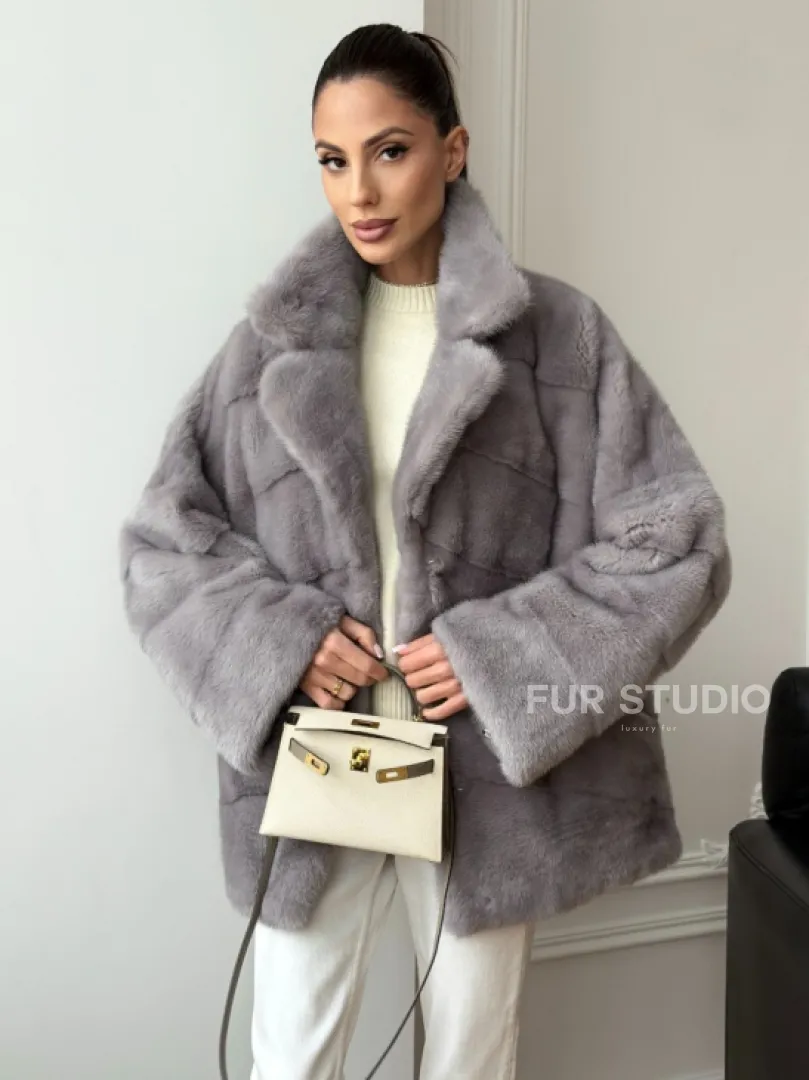 Полушубок норковый - фото 10