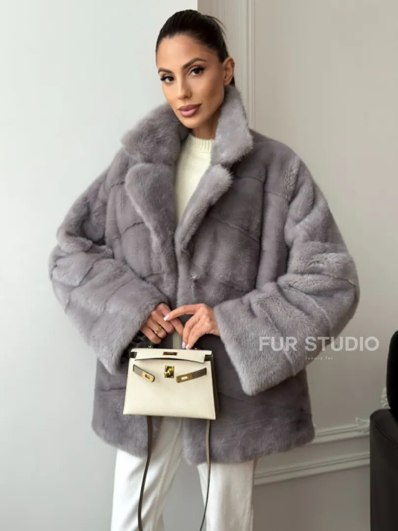 Полушубок норковый - фото 7