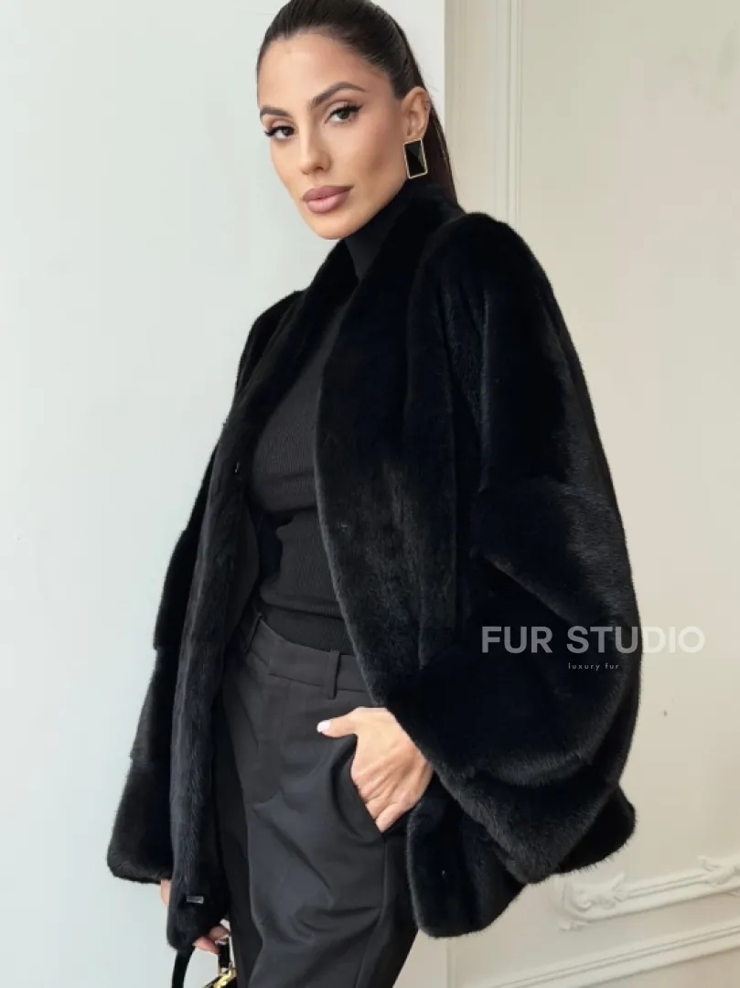 Норковая шуба из аукционного меха Saga Furs Mink - фото 2