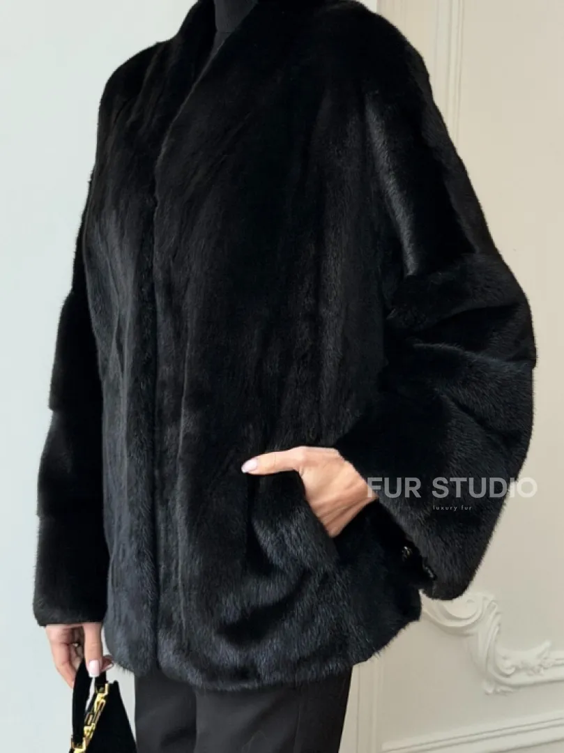 Норковая шуба из аукционного меха Saga Furs Mink