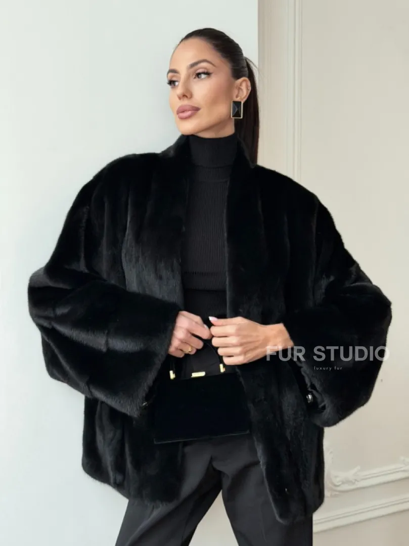 Норковая шуба из аукционного меха Saga Furs Mink