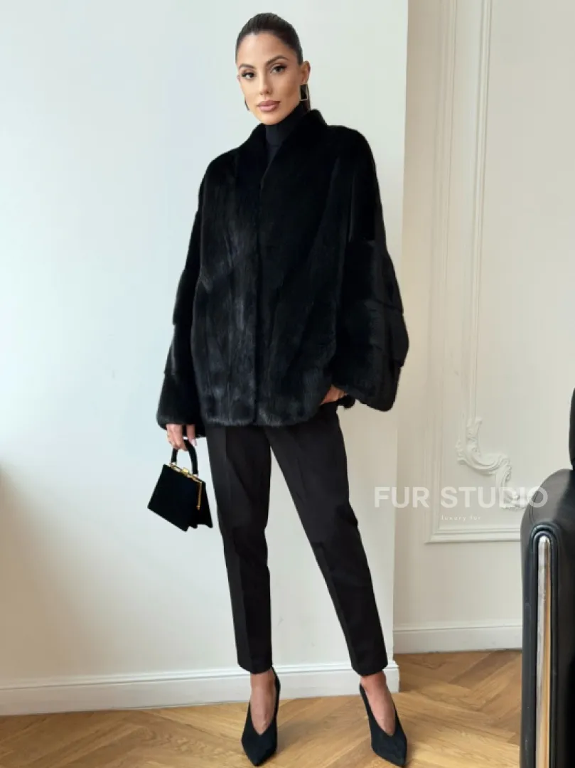 Норковая шуба из аукционного меха Saga Furs Mink - фото 3