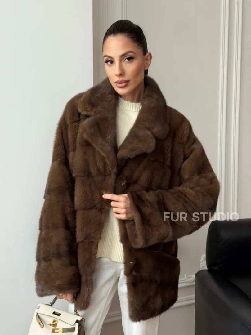 Норковый полушубок - фото 9