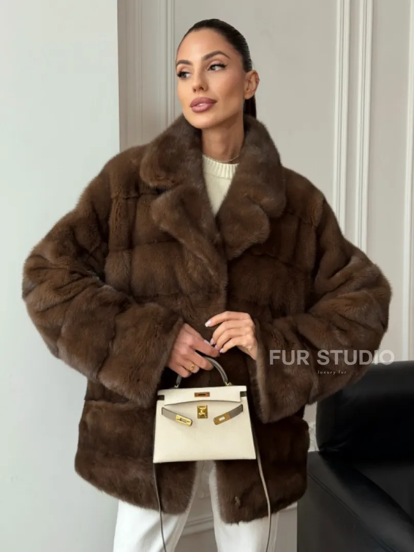 Норковый полушубок - фото 5