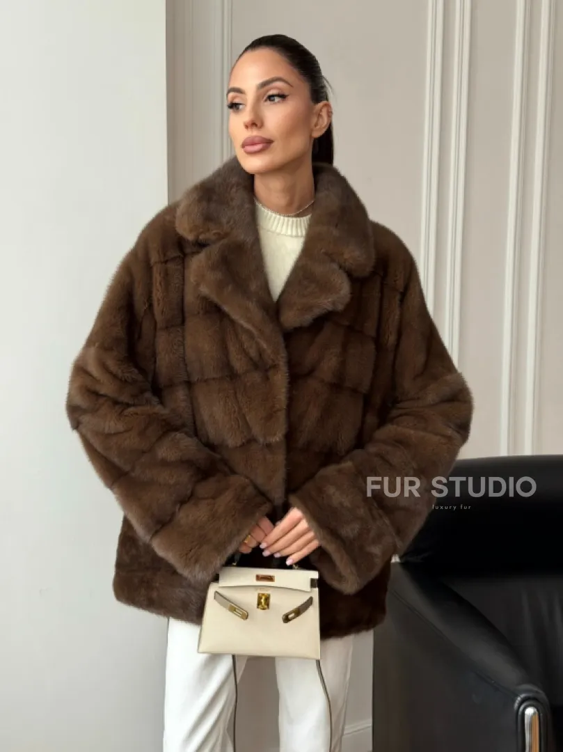 Норковый полушубок - фото 6