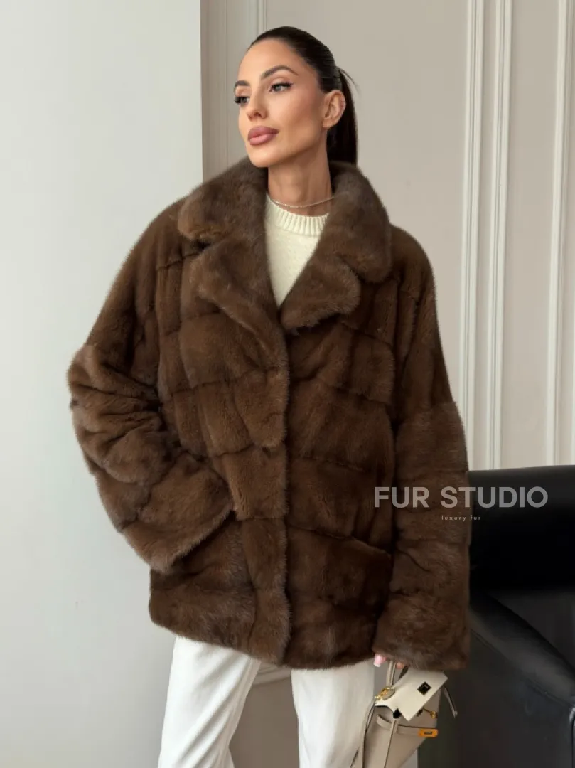 Норковый полушубок