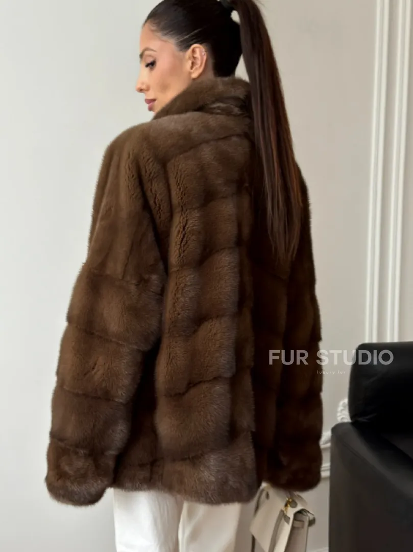 Норковый полушубок - фото 3