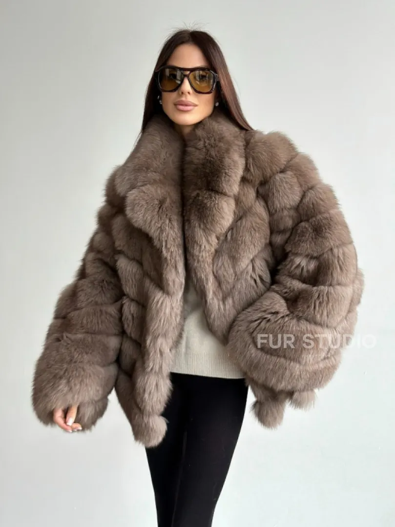 Шуба из меха финского песца - фото 8