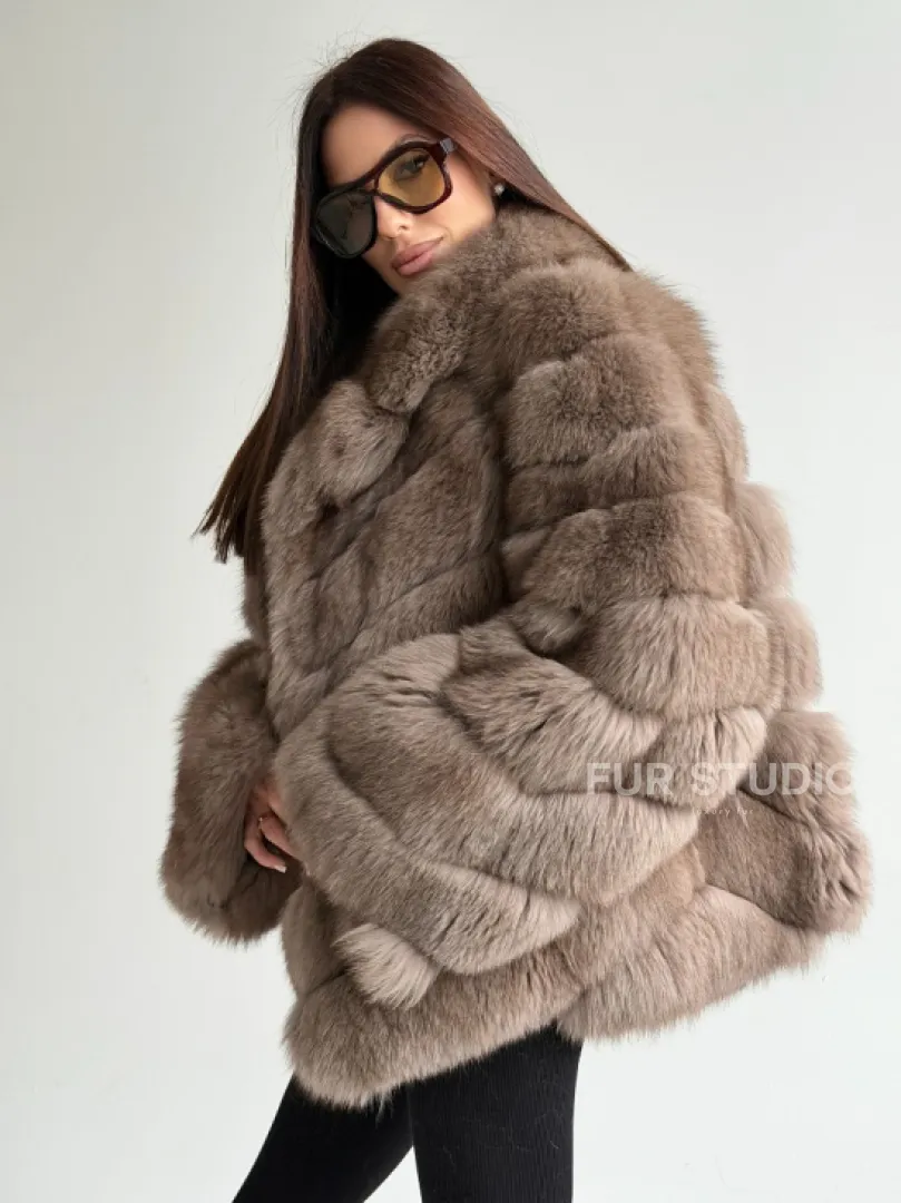 Шуба из меха финского песца