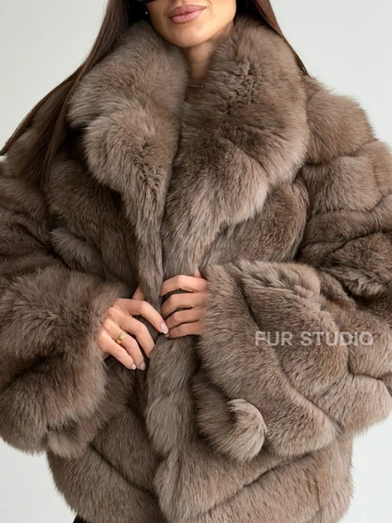 Шуба из меха финского песца