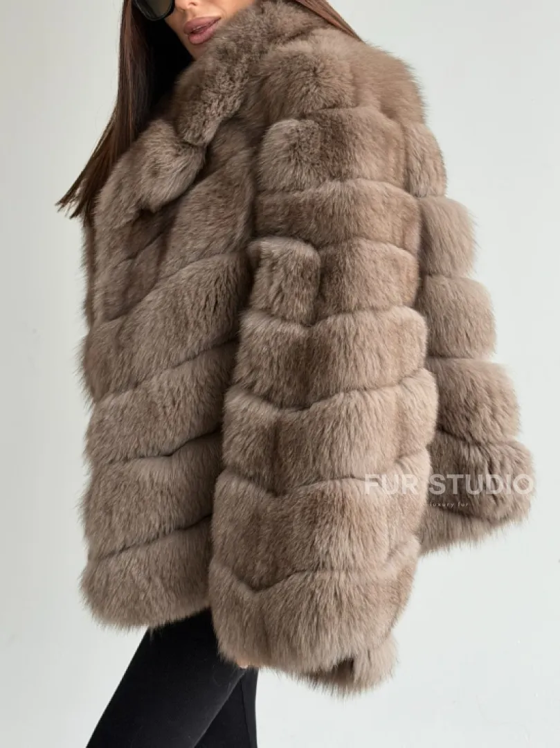 Шуба из меха финского песца - фото 3