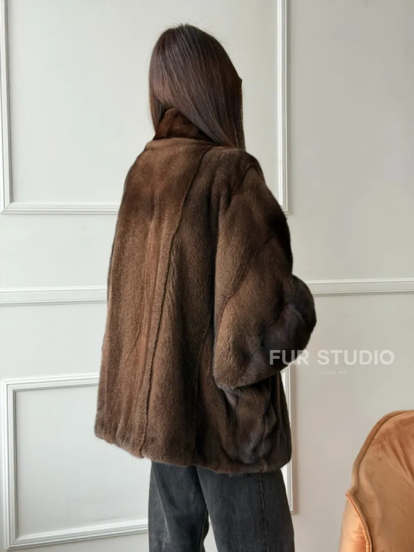 Модный норковый жакет из аукционного меха SAGA FURS - фото 8