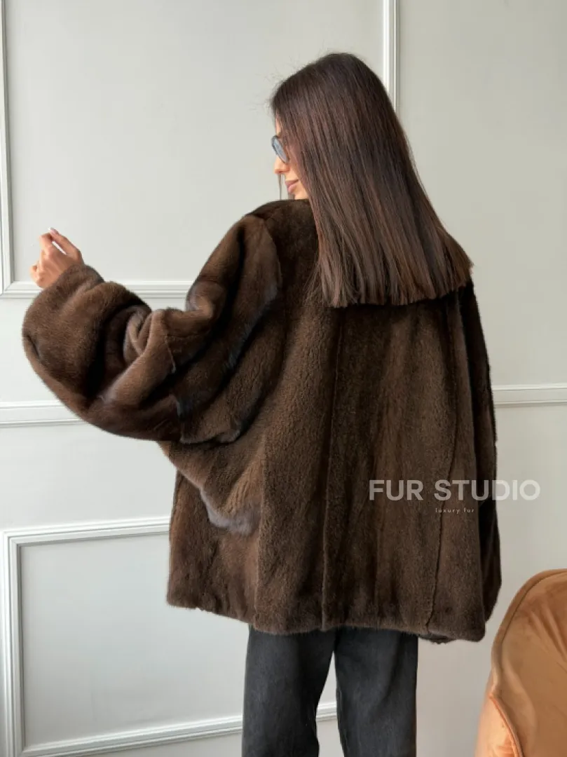 Модный норковый жакет из аукционного меха SAGA FURS - фото 13