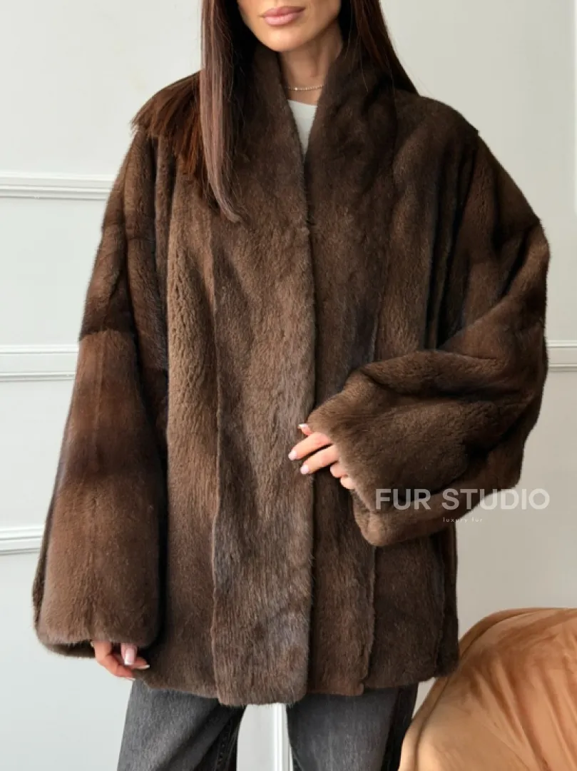 Модный норковый жакет из аукционного меха SAGA FURS - фото 1